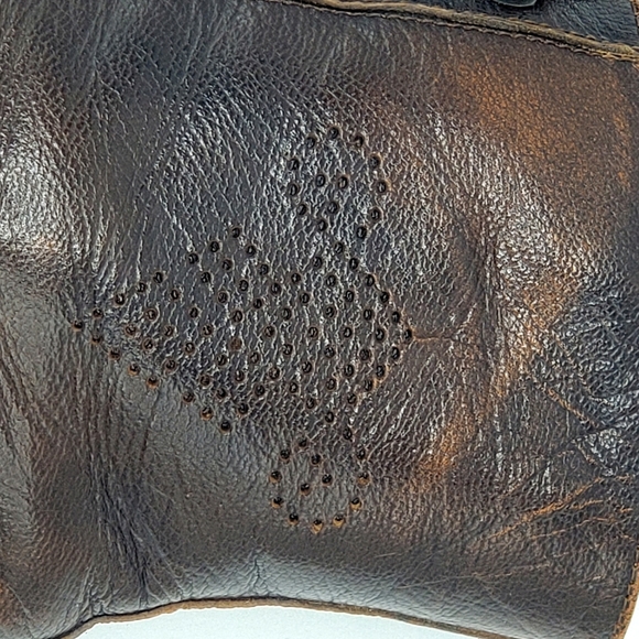 ESPACE ROBERT CLERGERIE BROWN LEATHER BOOTIES 7B - Picture 7 of 8